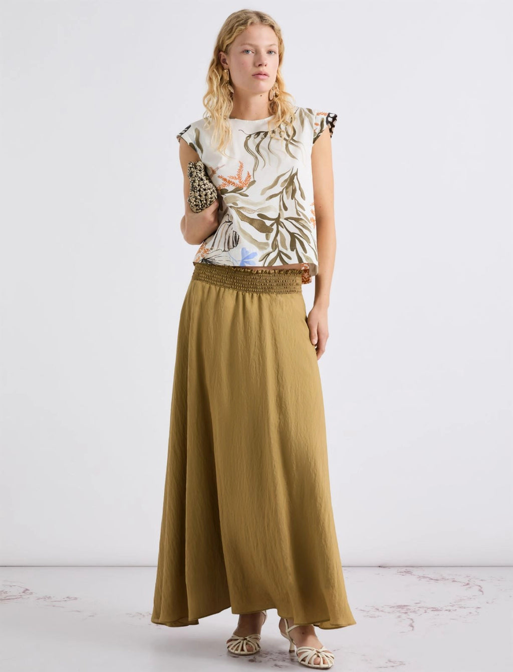 Marella Top smanicato in cotone stretch MllAffine PE26 Marella