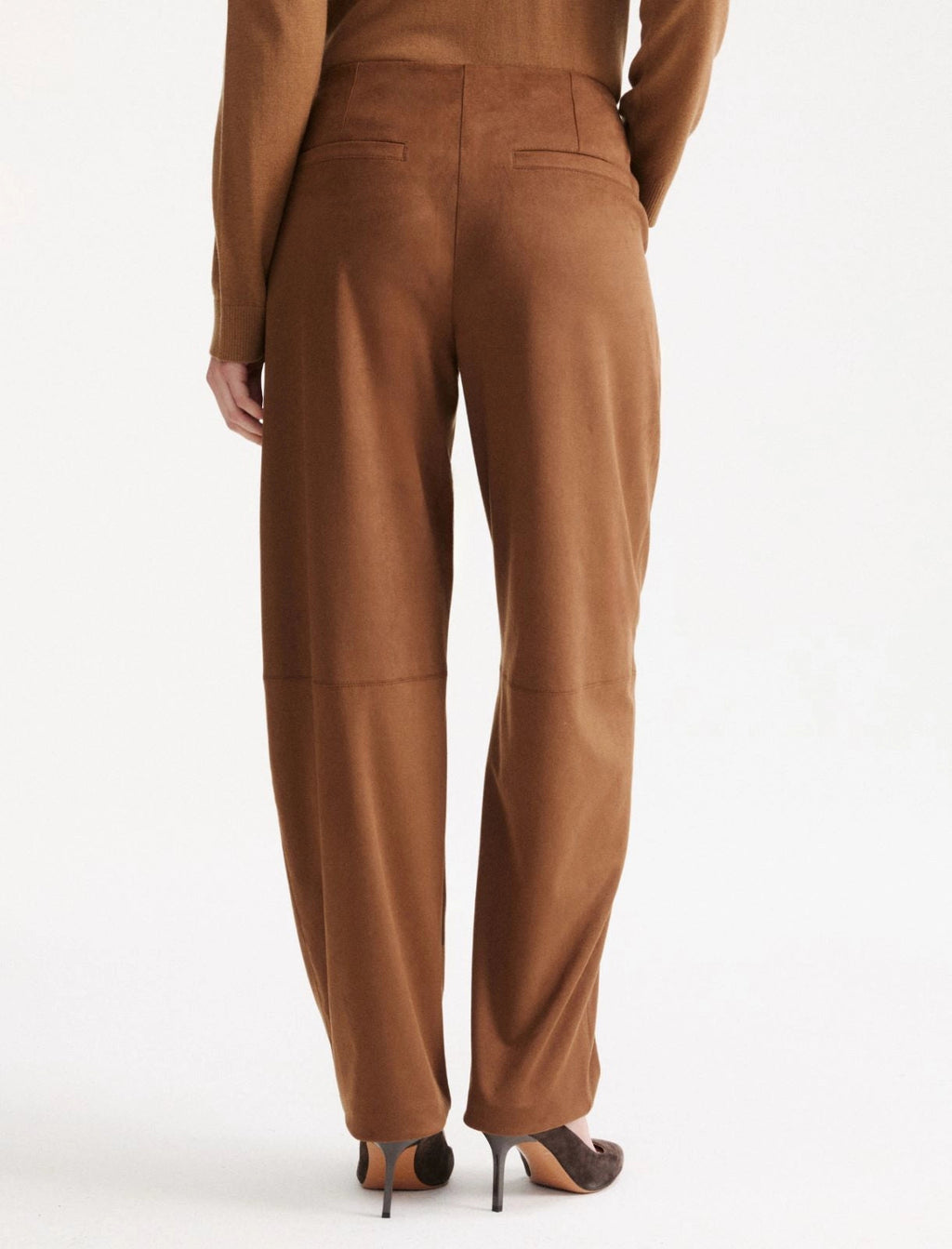 Marella Pantaloni barrel in suede MLLAmour AI26 Marella