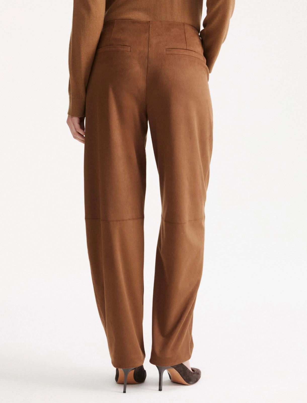 Marella Pantaloni barrel in suede MLLAmour AI26 Marella