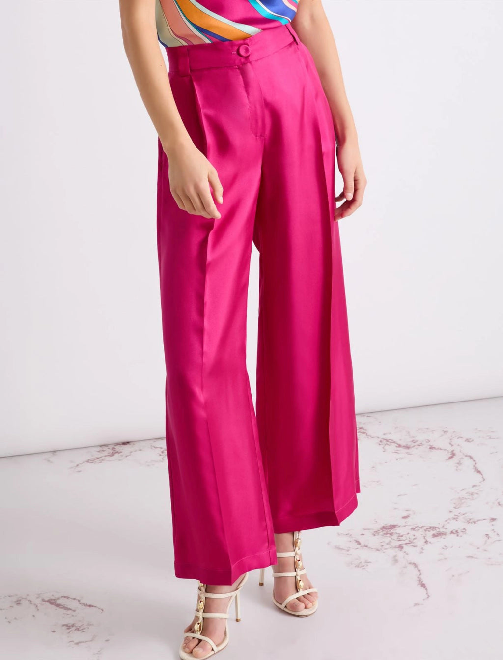 Marella Pantalone in twill di seta MLLAriete PE26 Marella