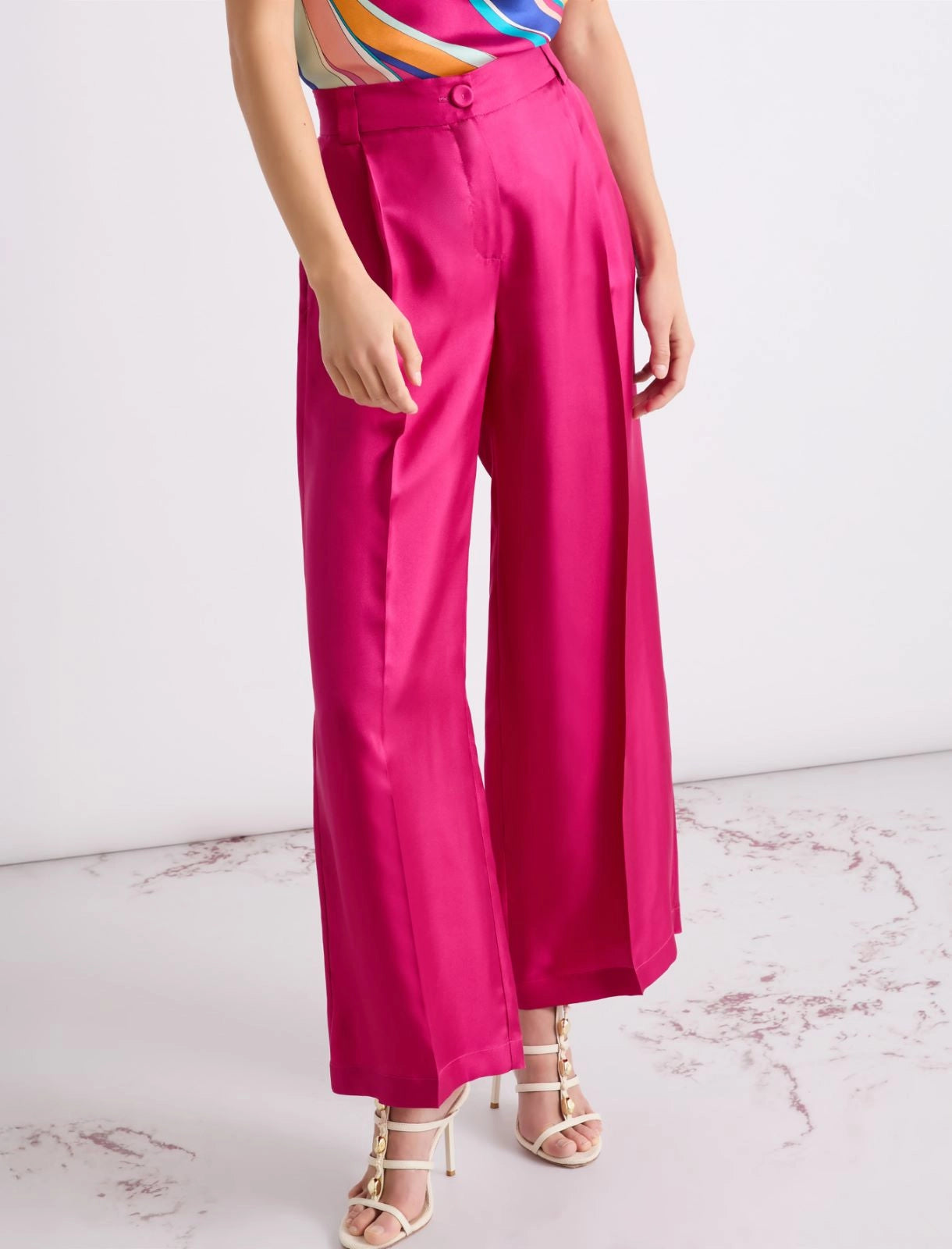 Marella Pantalone in twill di seta MLLAriete PE26 Marella
