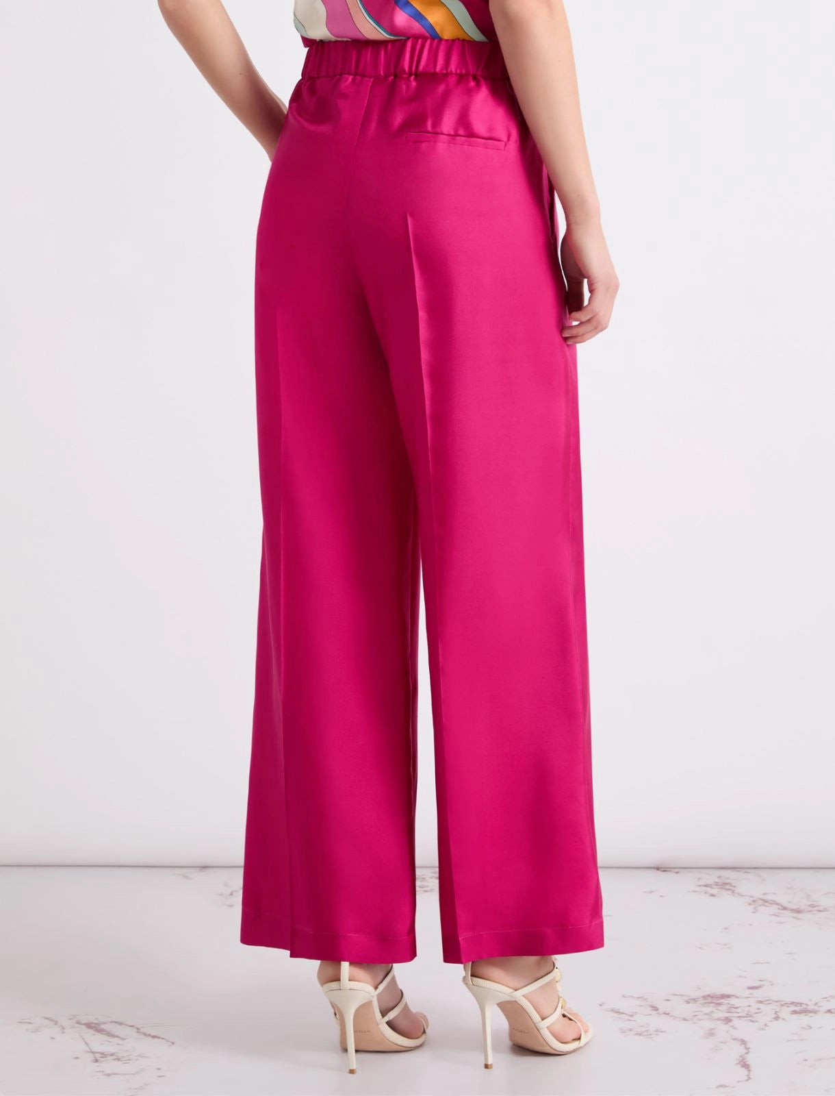 Marella Pantalone in twill di seta MLLAriete PE26 Marella