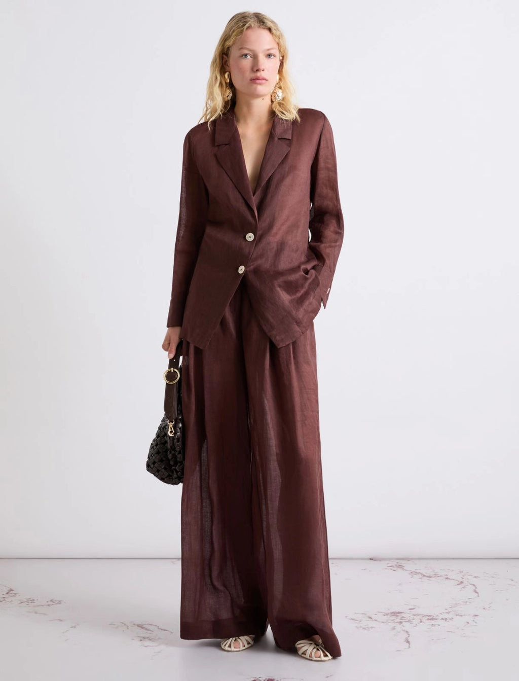 Marella Blazer in ramié monopetto MLLClasse  PE26 Marella