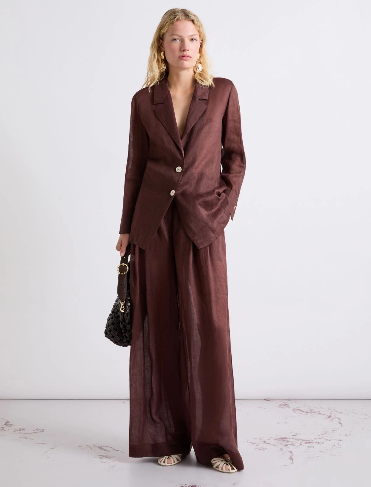 Marella Blazer in ramié monopetto MLLClasse  PE26 Marella