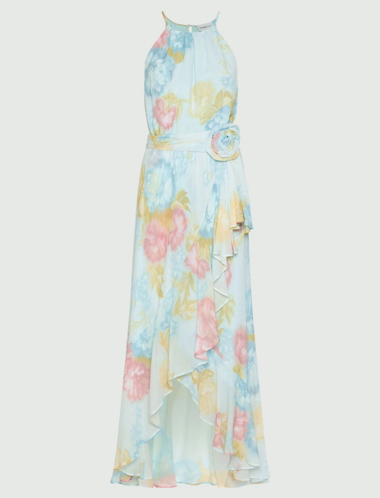 Marella Abito con volant e rosa in vita MLLFiero PE26 Marella