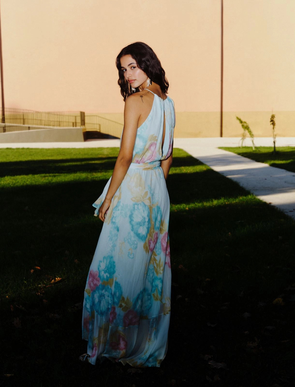 Marella Abito con volant e rosa in vita MLLFiero PE26 Marella