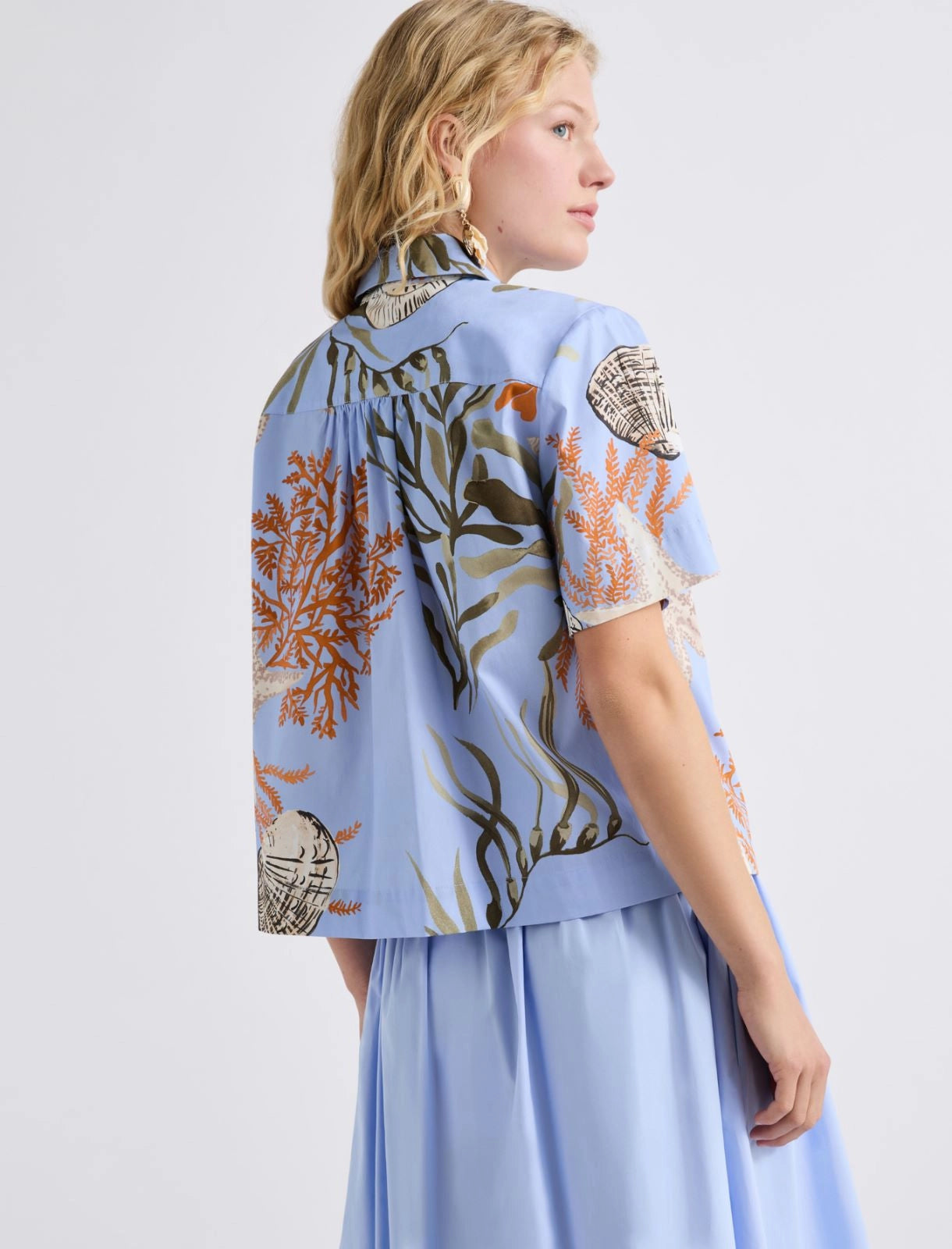 Marella Camicia in popelina di cotone stampato MLLFormosa PE26 Marella