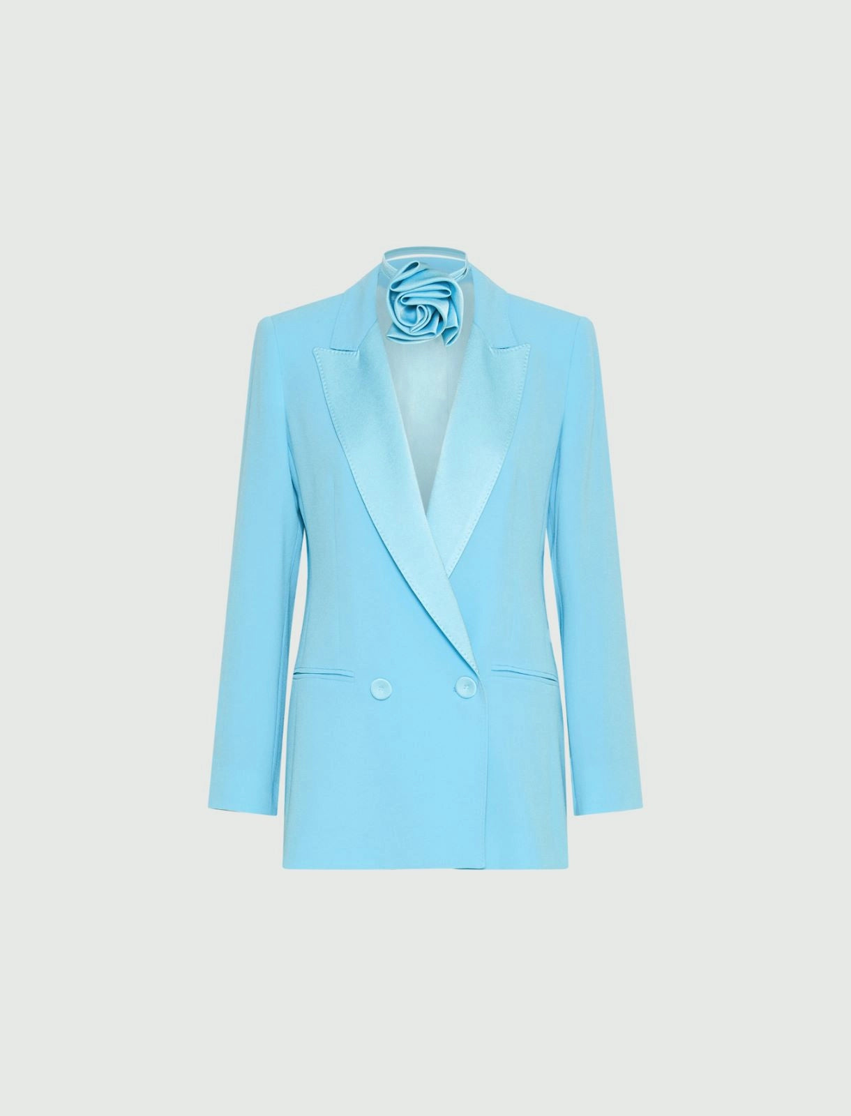 Marella Blazer in envers satin con cintura MLLGiugno PE26 Marella
