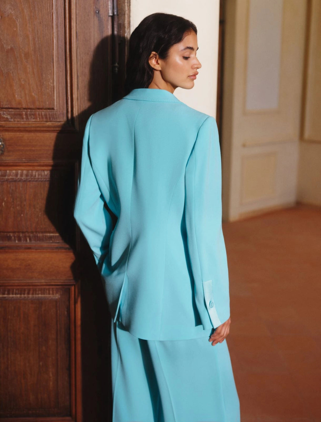 Marella Blazer in envers satin con cintura MLLGiugno PE26 Marella