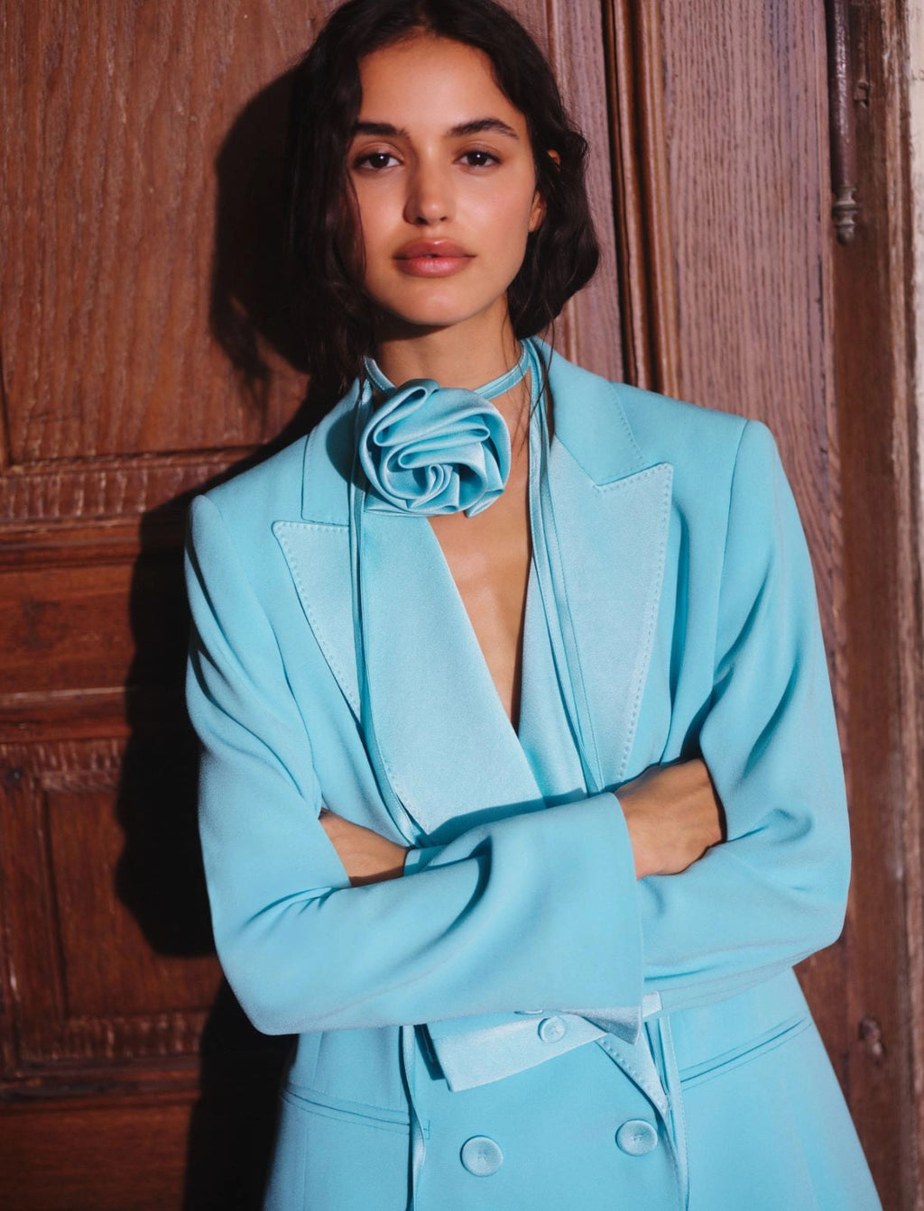 Marella Blazer in envers satin con cintura MLLGiugno PE26 Marella