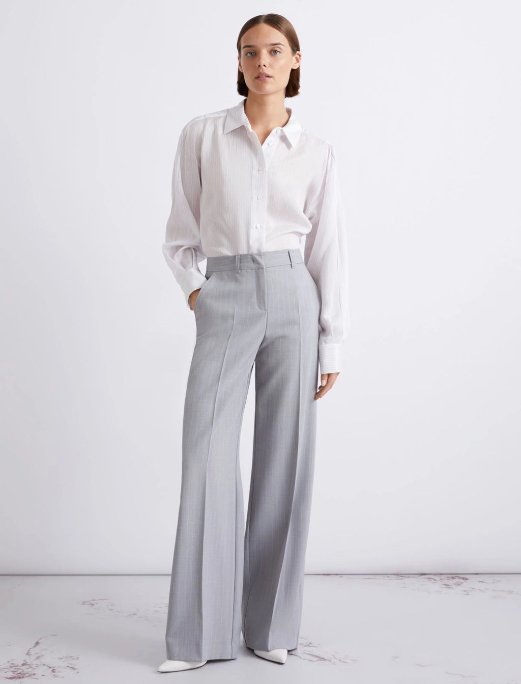 Marella Pantalone dritto in tela strech malfilé  PE26 Marella