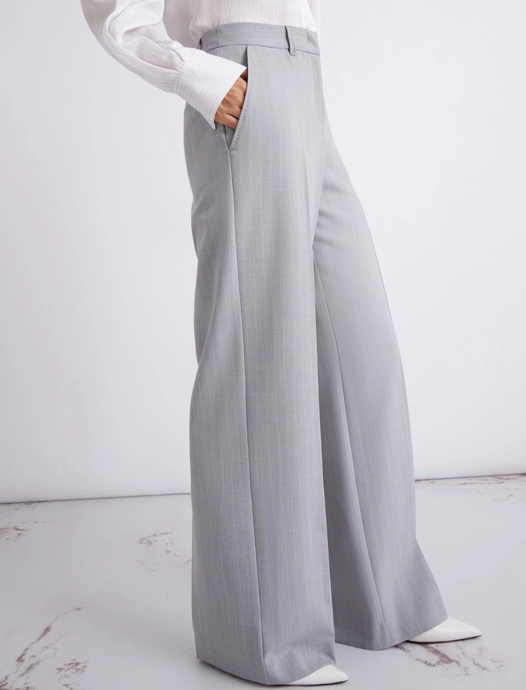 Marella Pantalone dritto in tela strech malfilé  PE26 Marella
