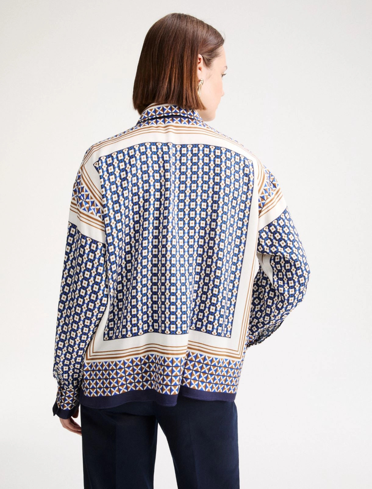 Marella Camicia over in twill di viscosa MLLLicenza AI26 Marella