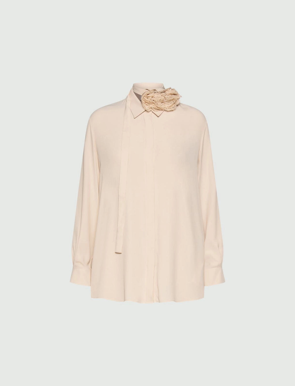 Marella  Camicia in pura seta con sciarpina MllOrca AI26 Marella