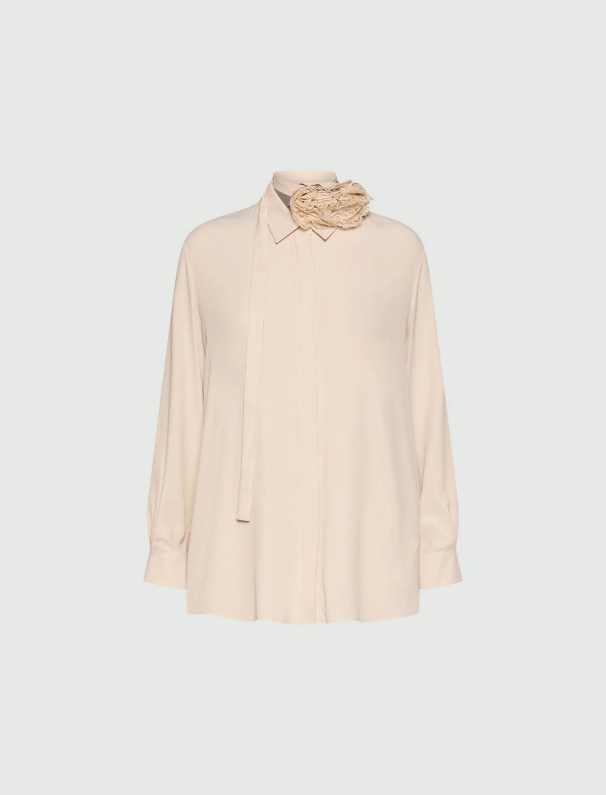 Marella  Camicia in pura seta con sciarpina MllOrca AI26 Marella