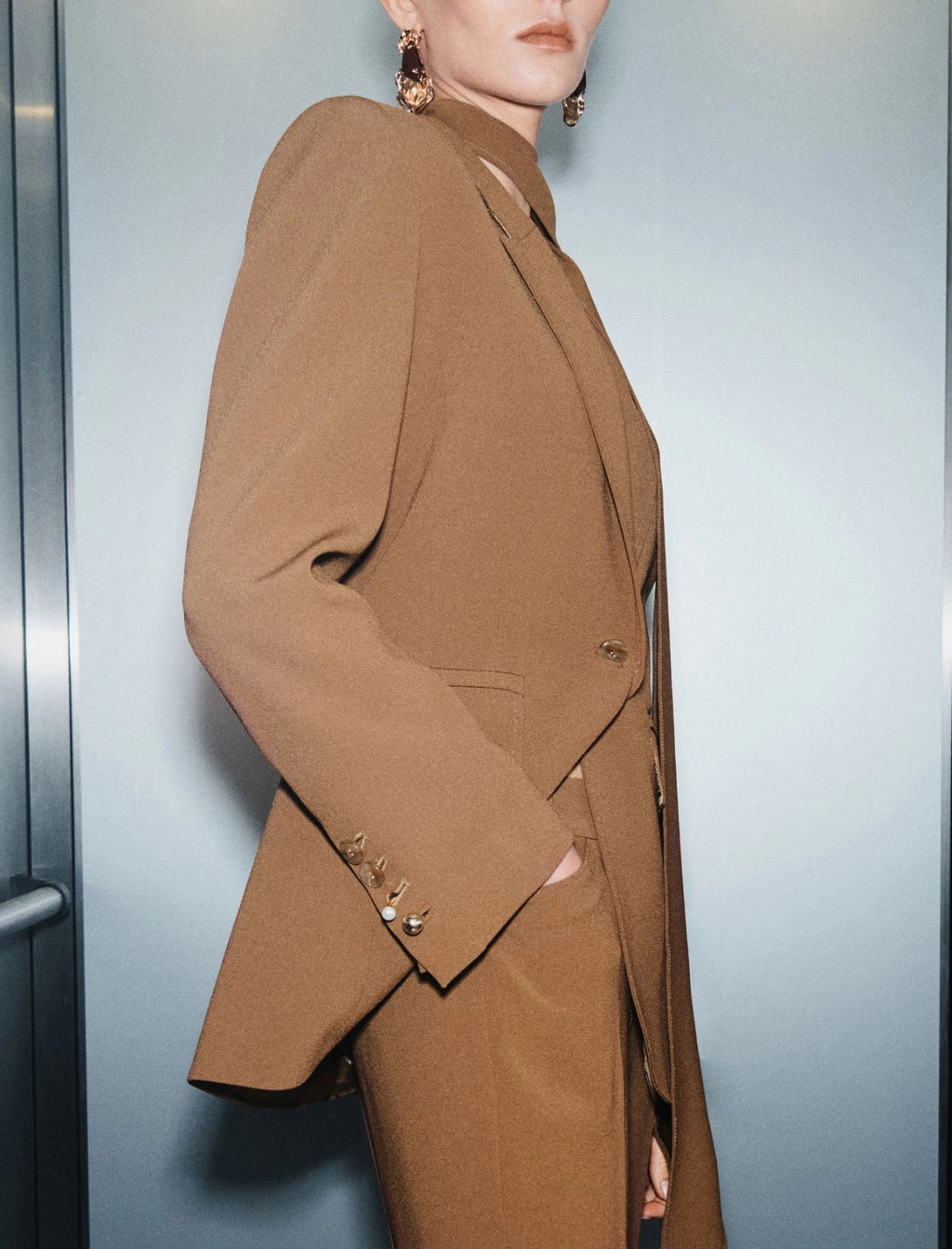 Marella Giacca in envers satin con sciarpa coordinata removibile MLLOttone AI26 Marella