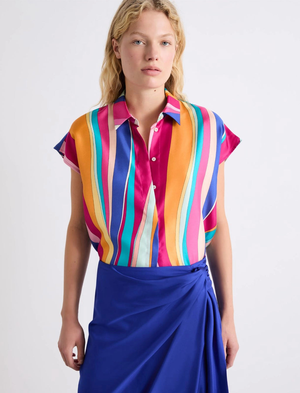 Marella Camicia in seta con nodo sul davanti MLLRecente PE26 Marella