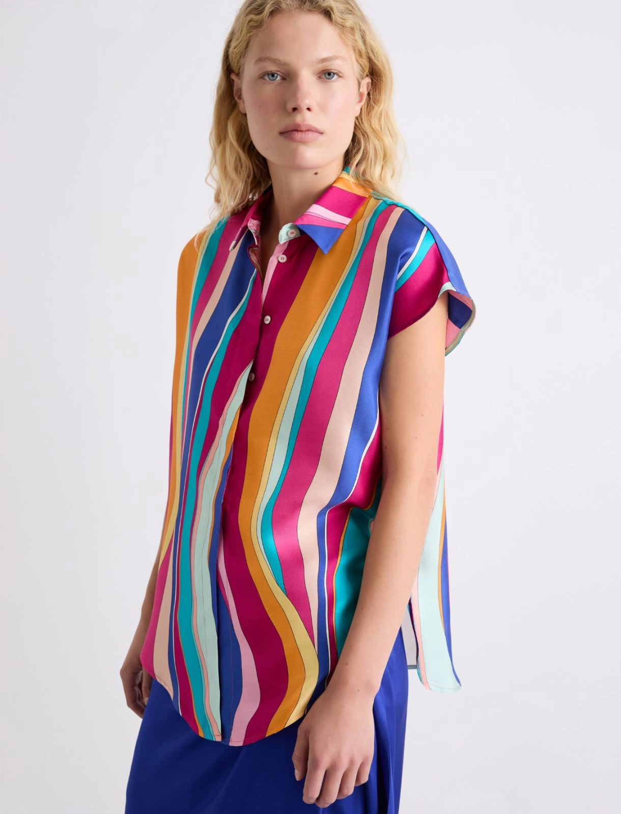 Marella Camicia in seta con nodo sul davanti MLLRecente PE26 Marella