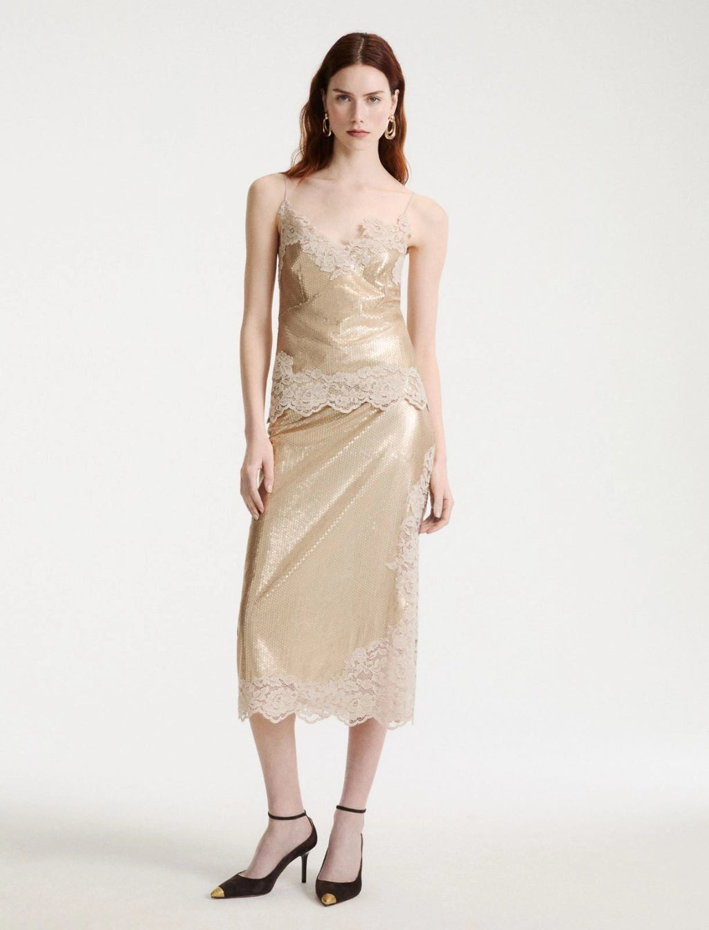 Marella  Gonna in tulle con paillette e pizzo MLLRing AI26 Marella