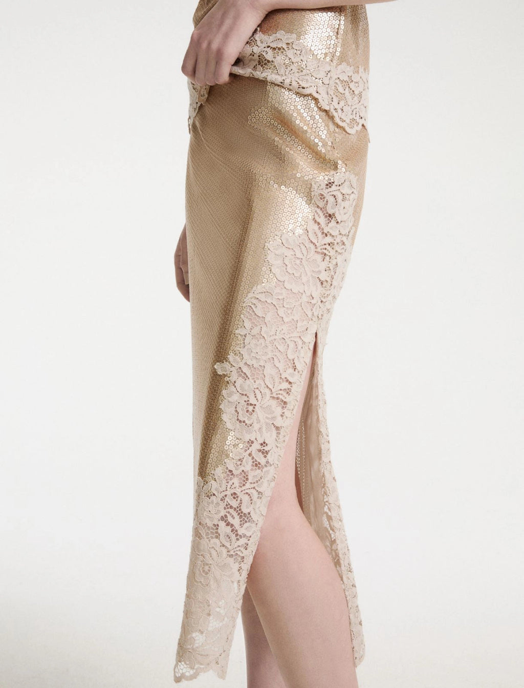 Marella  Gonna in tulle con paillette e pizzo MLLRing AI26 Marella