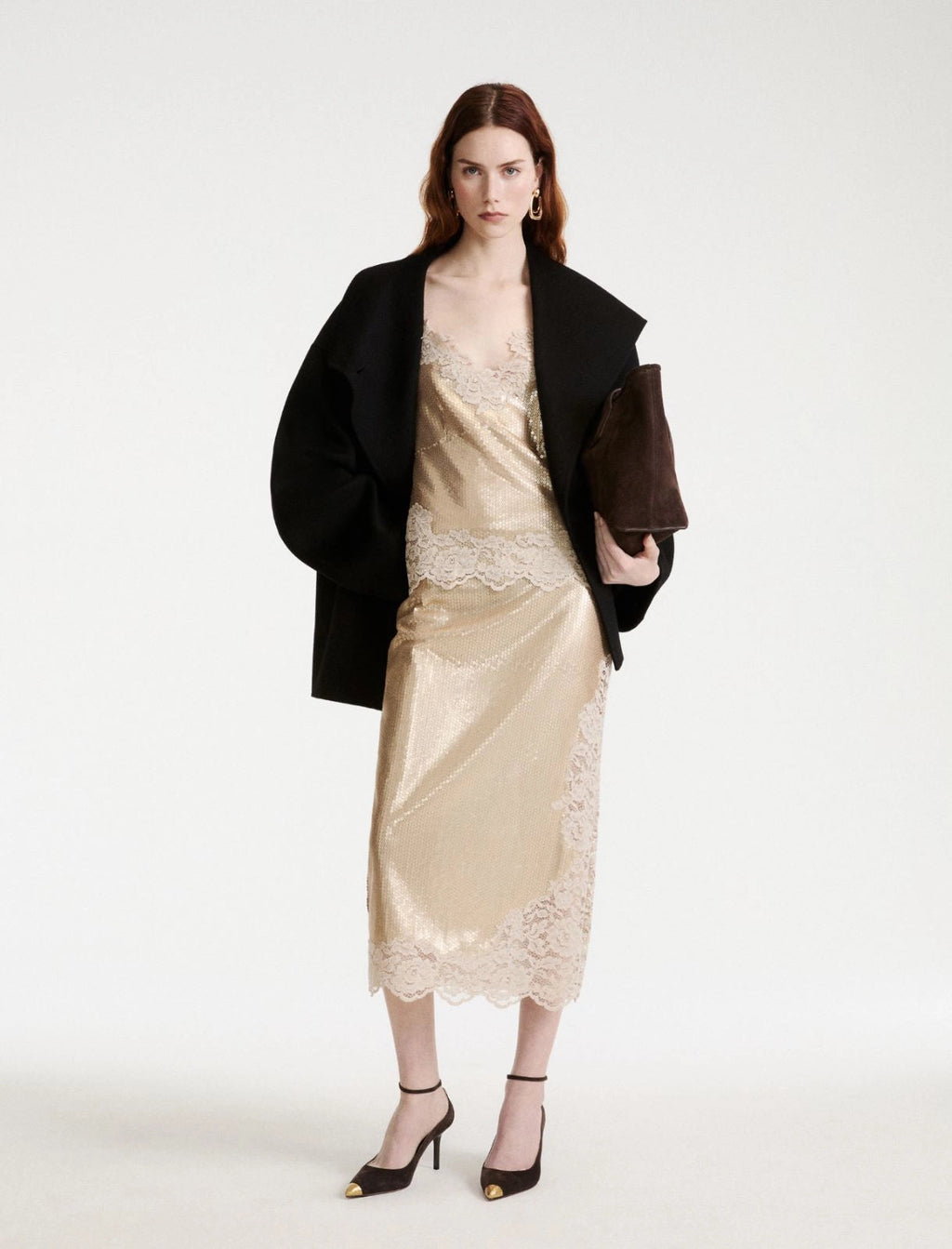 Marella  Gonna in tulle con paillette e pizzo MLLRing AI26 Marella
