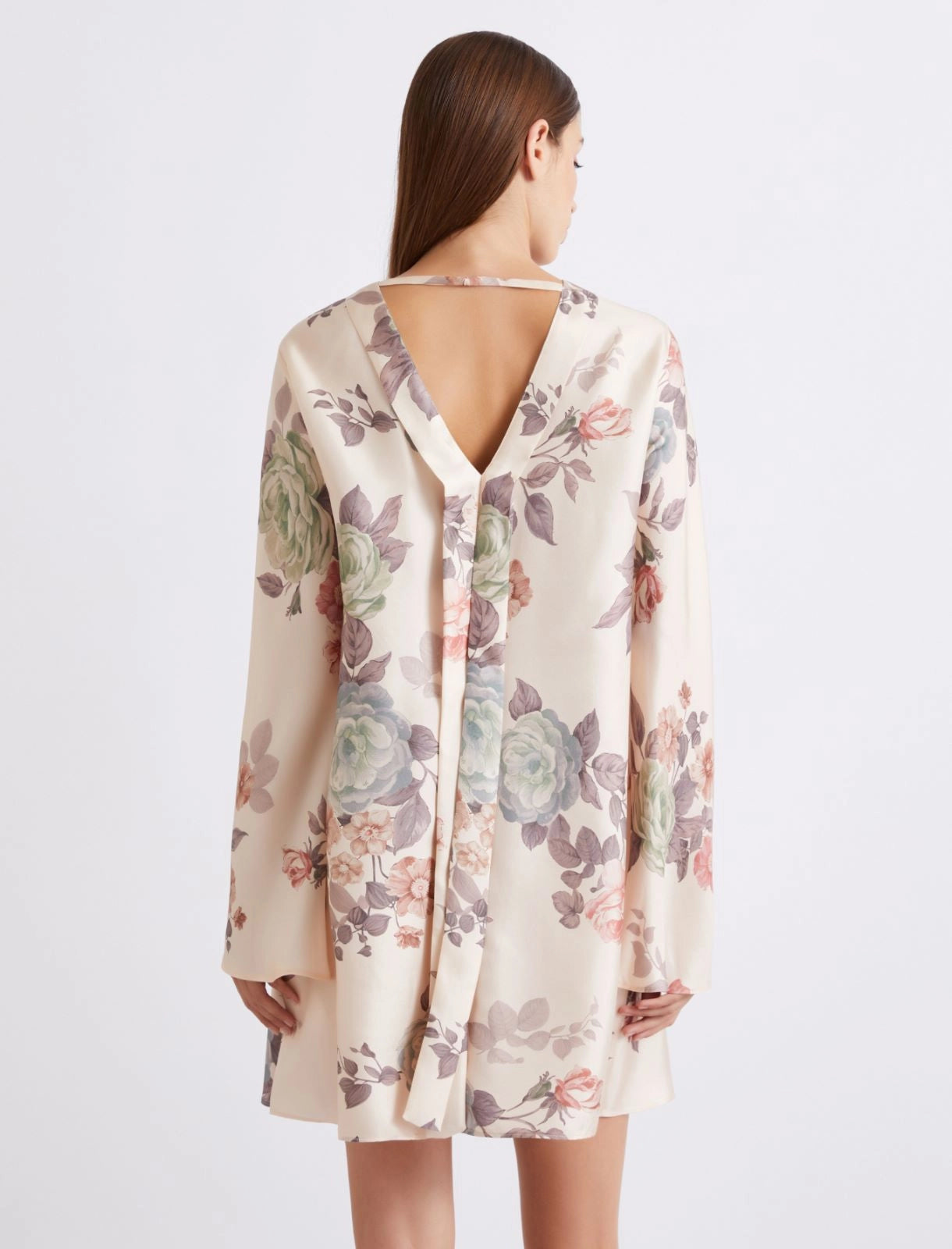 Marella Abito svasato in twill di seta MLLSamba PE26 Marella