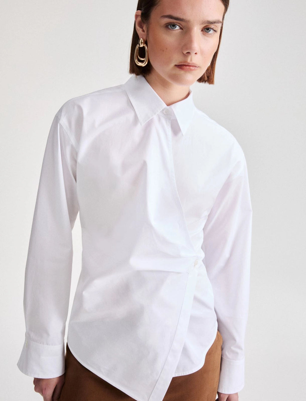 Marella Camicia asimmetrica in popeline di cotone MLLSolista AI26 Marella
