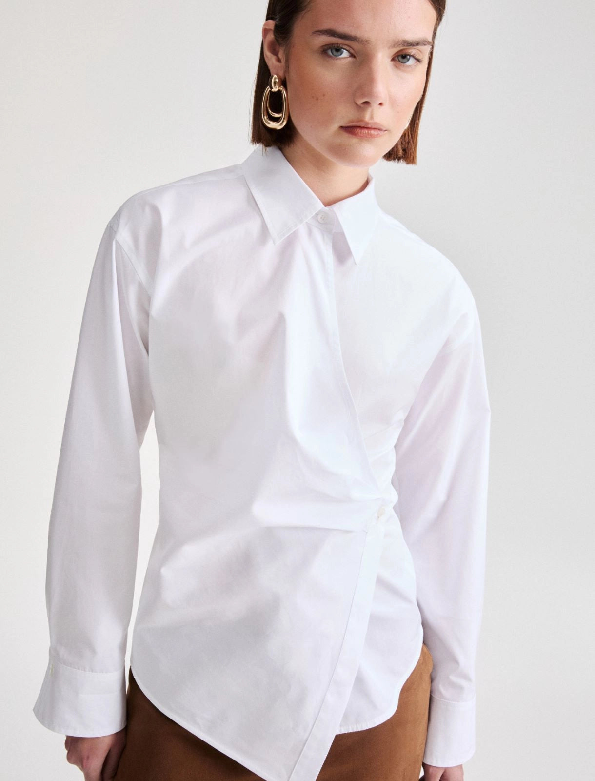 Marella Camicia asimmetrica in popeline di cotone MLLSolista AI26 Marella