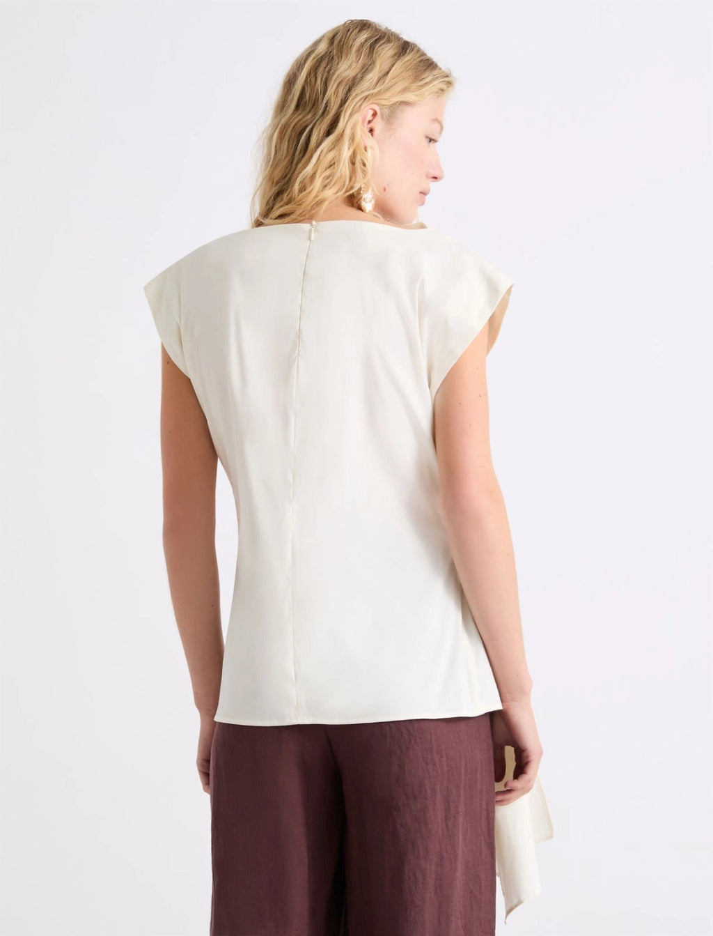 Marella Blusa smanicata con drappeggio MLLSupremo PE26 Marella