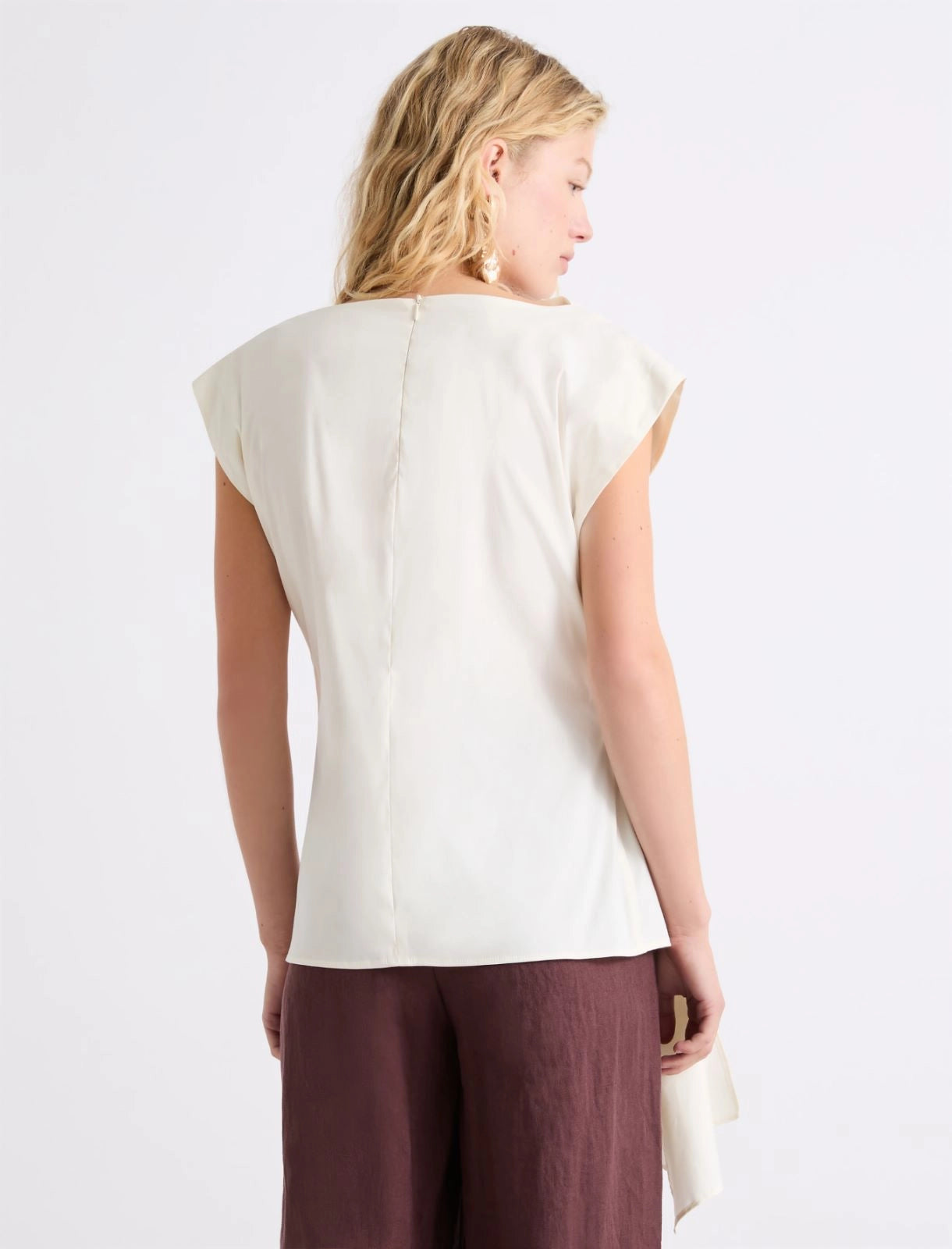 Marella Blusa smanicata con drappeggio MLLSupremo PE26 Marella