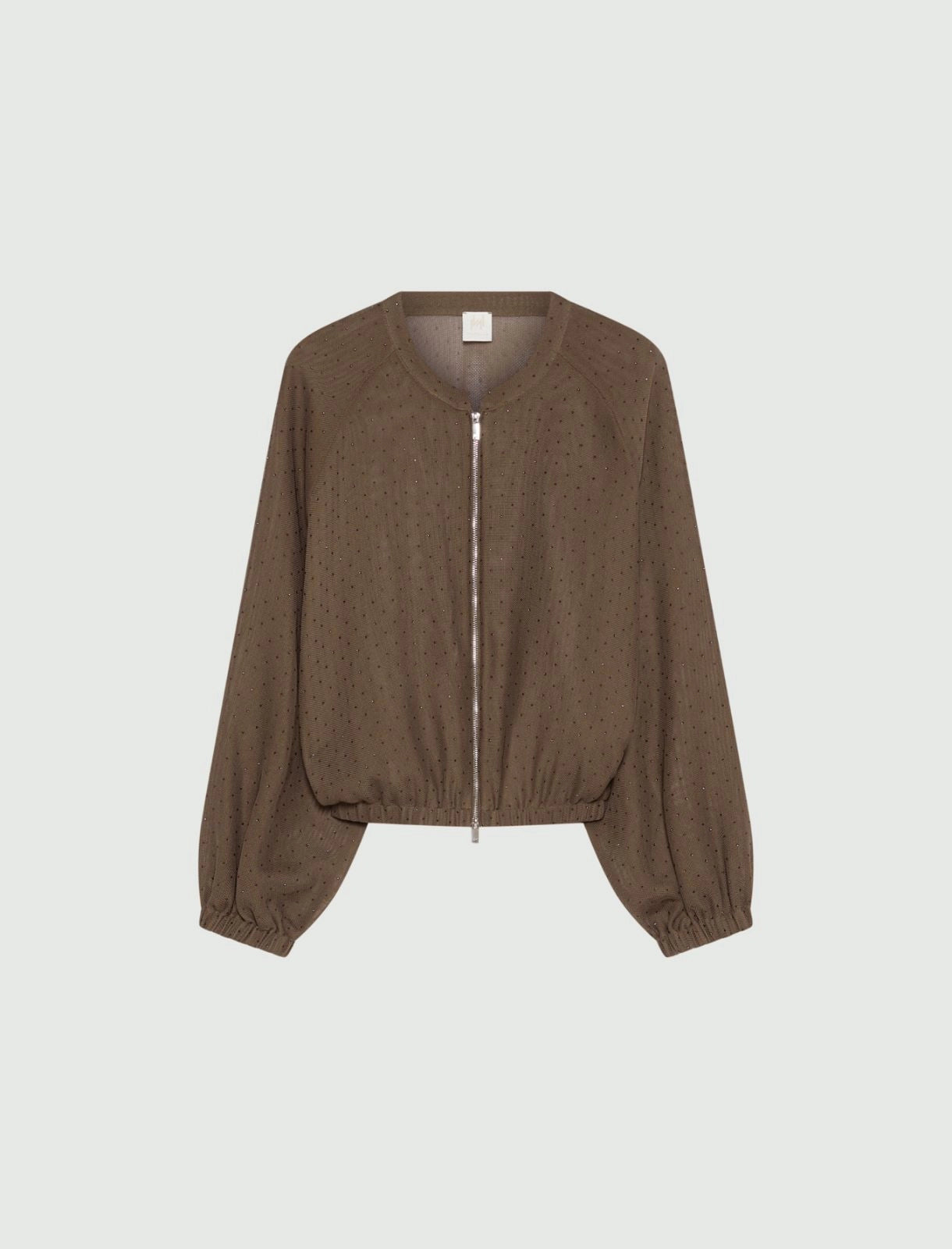 Marella Monochrome Bomber oversize con micro strass PE26 Marella Monochrome
