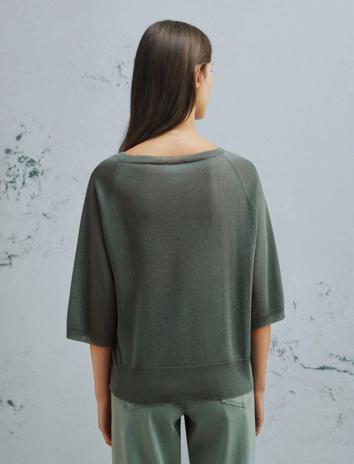 Marella Monochrome Maglia in viscosa aspetto tulle MLMConico PE26 Marella Monochrome