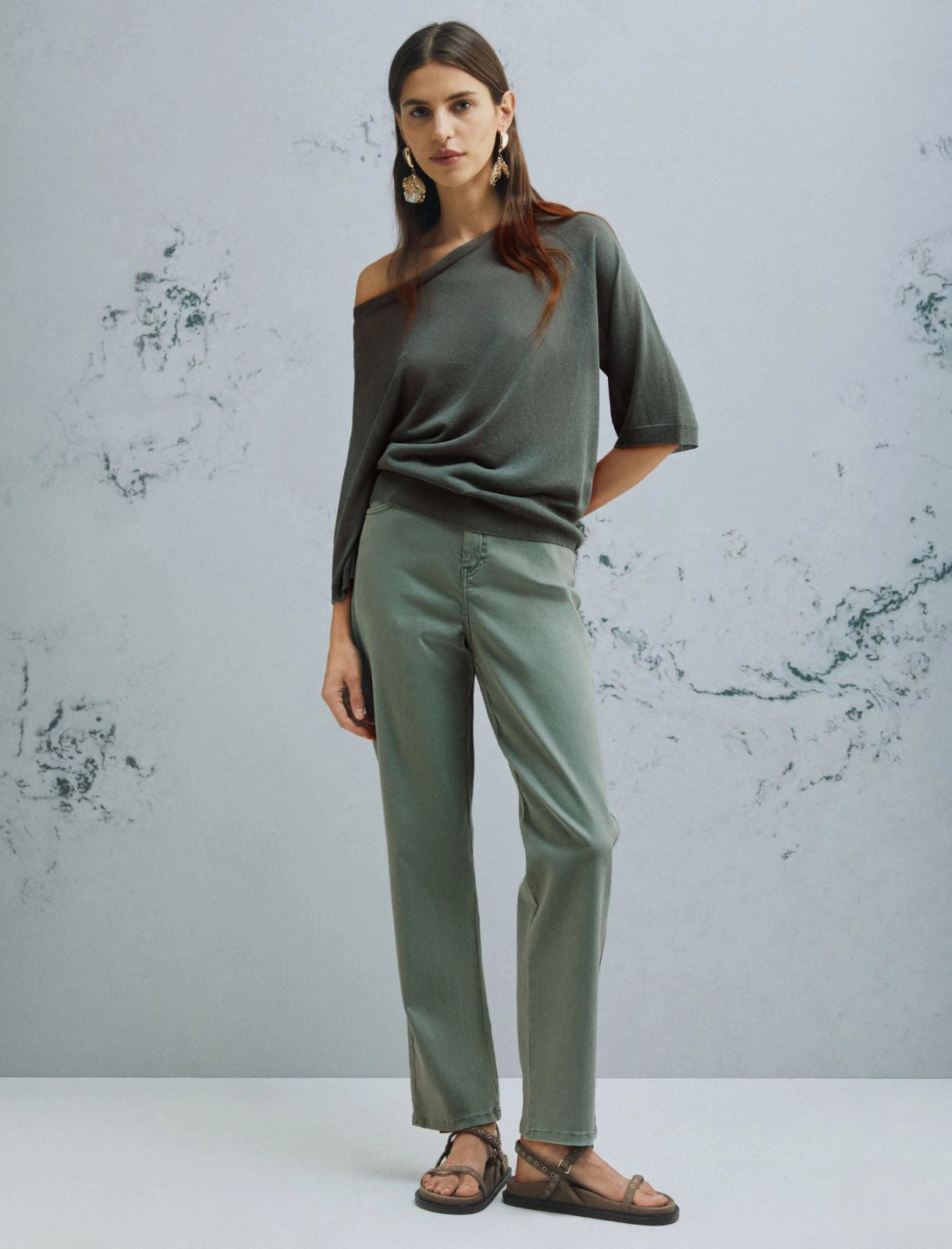 Marella Monochrome Maglia in viscosa aspetto tulle MLMConico PE26 Marella Monochrome