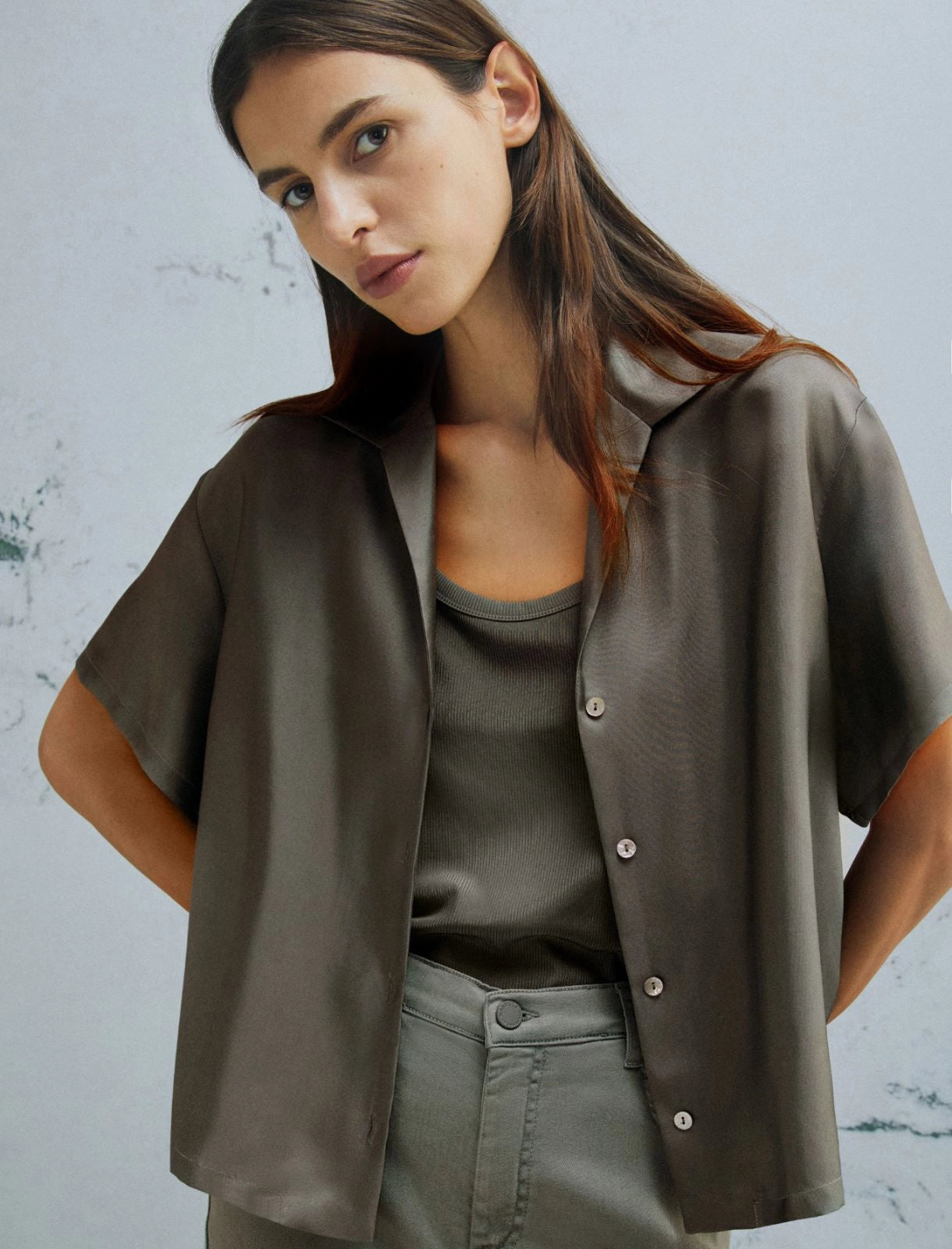 Marella Monochrome Camicia in seta con maniche MLMSegnale PE26 Marella Monochrome