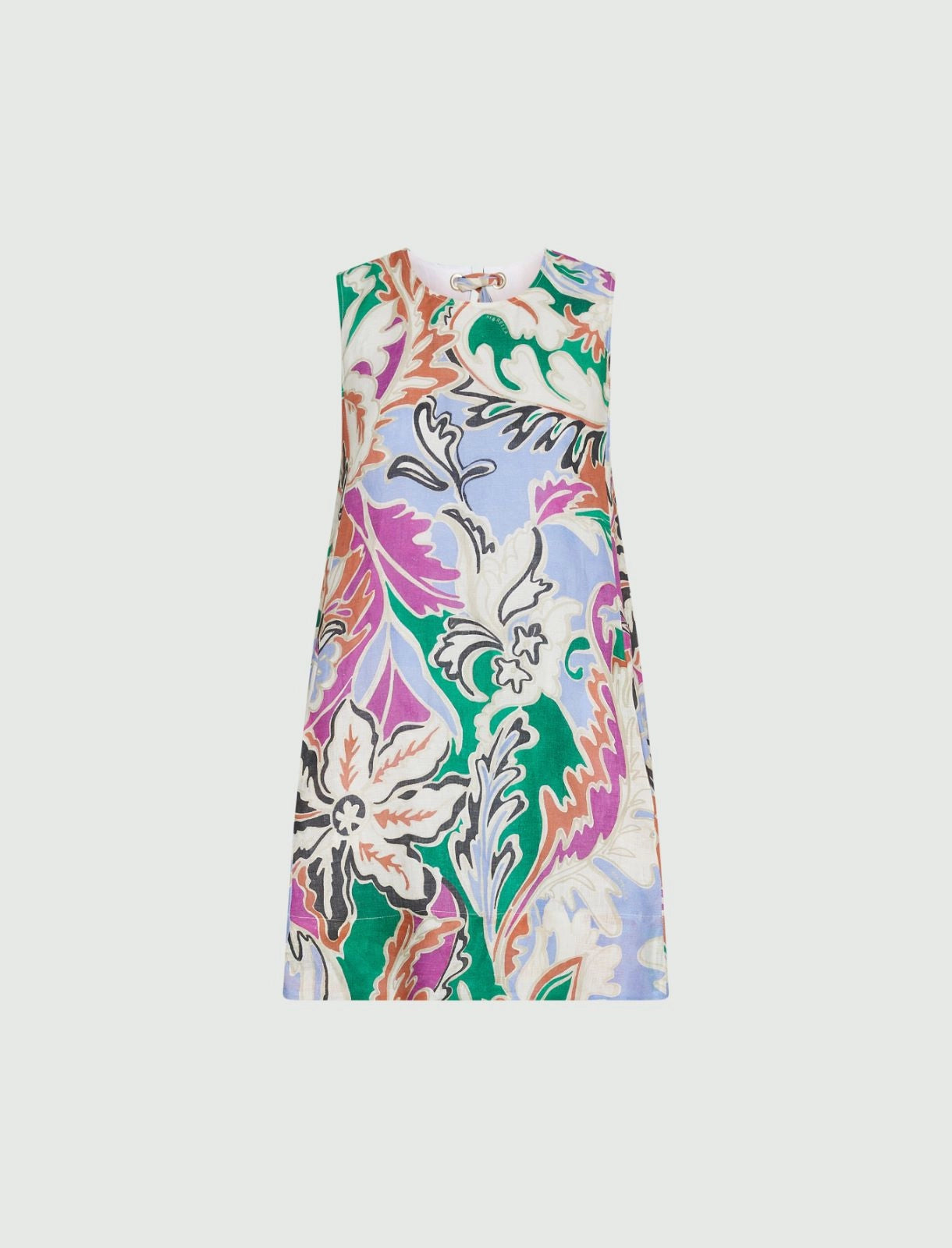 Marella Sport Abito smanicato in lino stampato MLSAlce PE26 Marella Sport