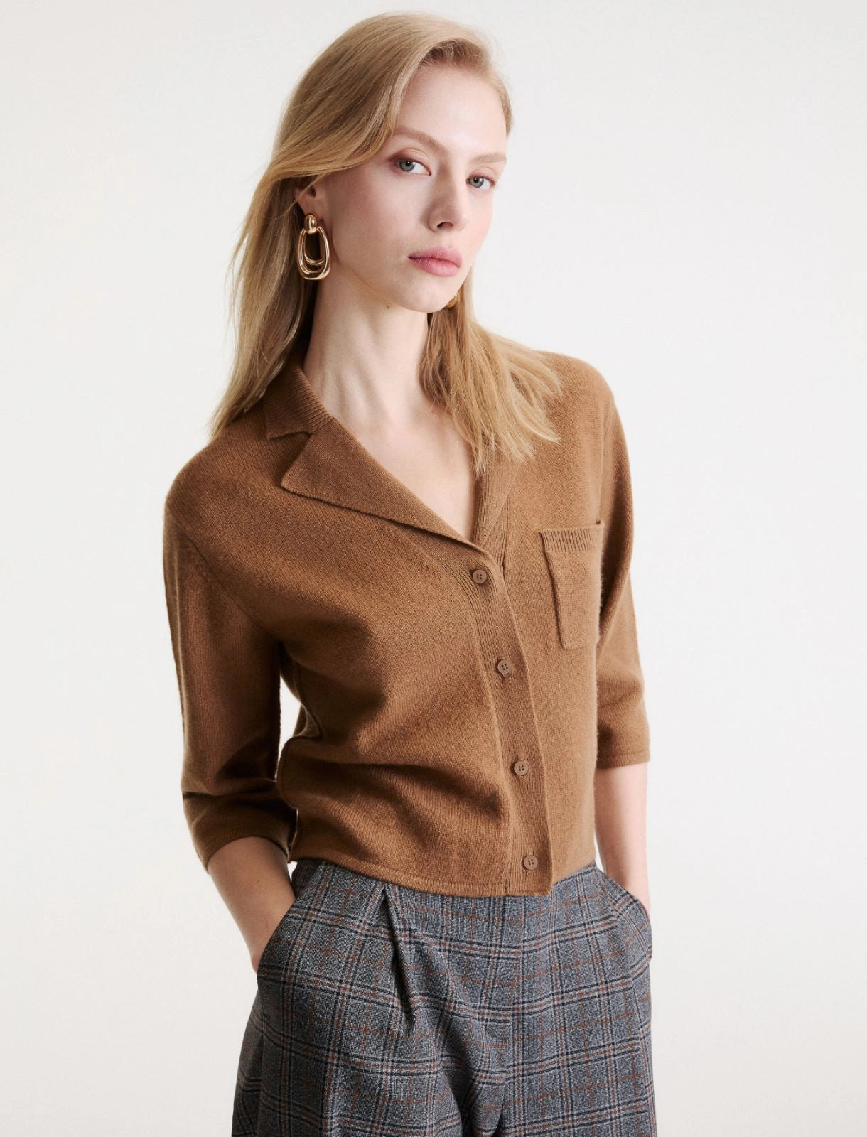 Marella Sport Cardigan camicia boxy in cashmere e lana MLSAlpaca AI26 Marella Sport