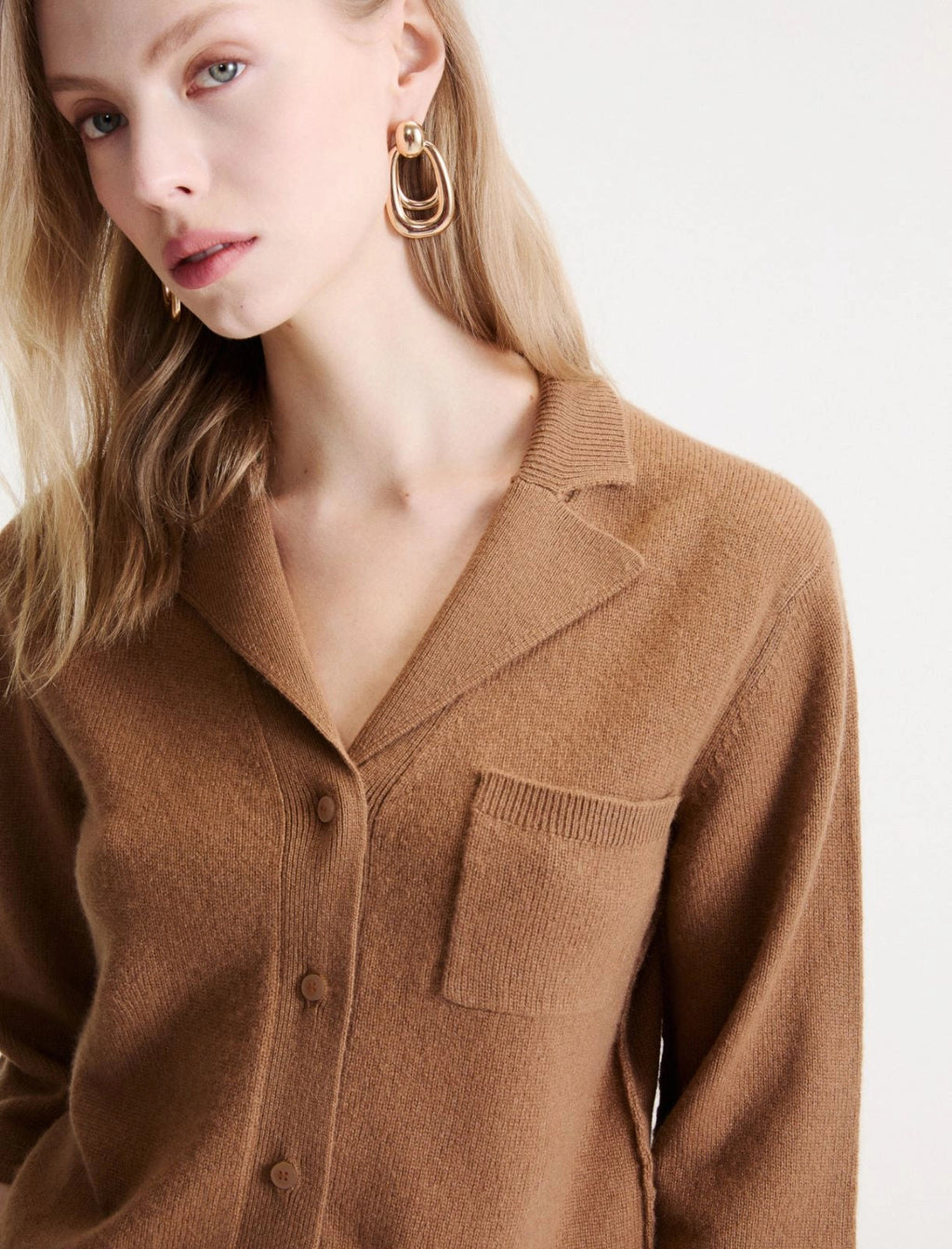 Marella Sport Cardigan camicia boxy in cashmere e lana MLSAlpaca AI26 Marella Sport