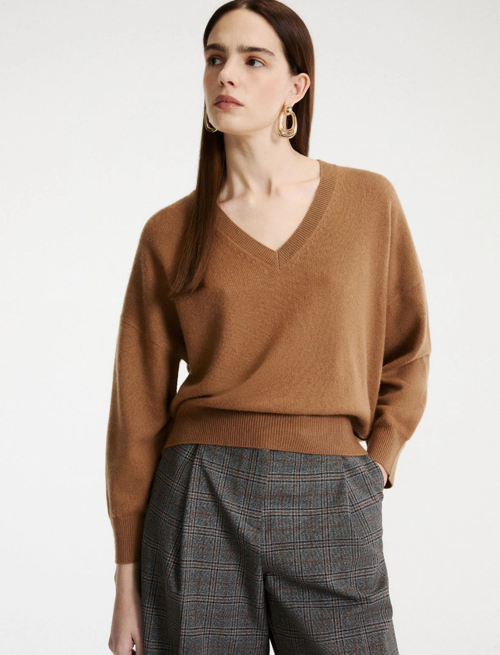 Marella Sport Maglia con collo a V in cashmere e lana MLSEditore AI26 Marella Sport