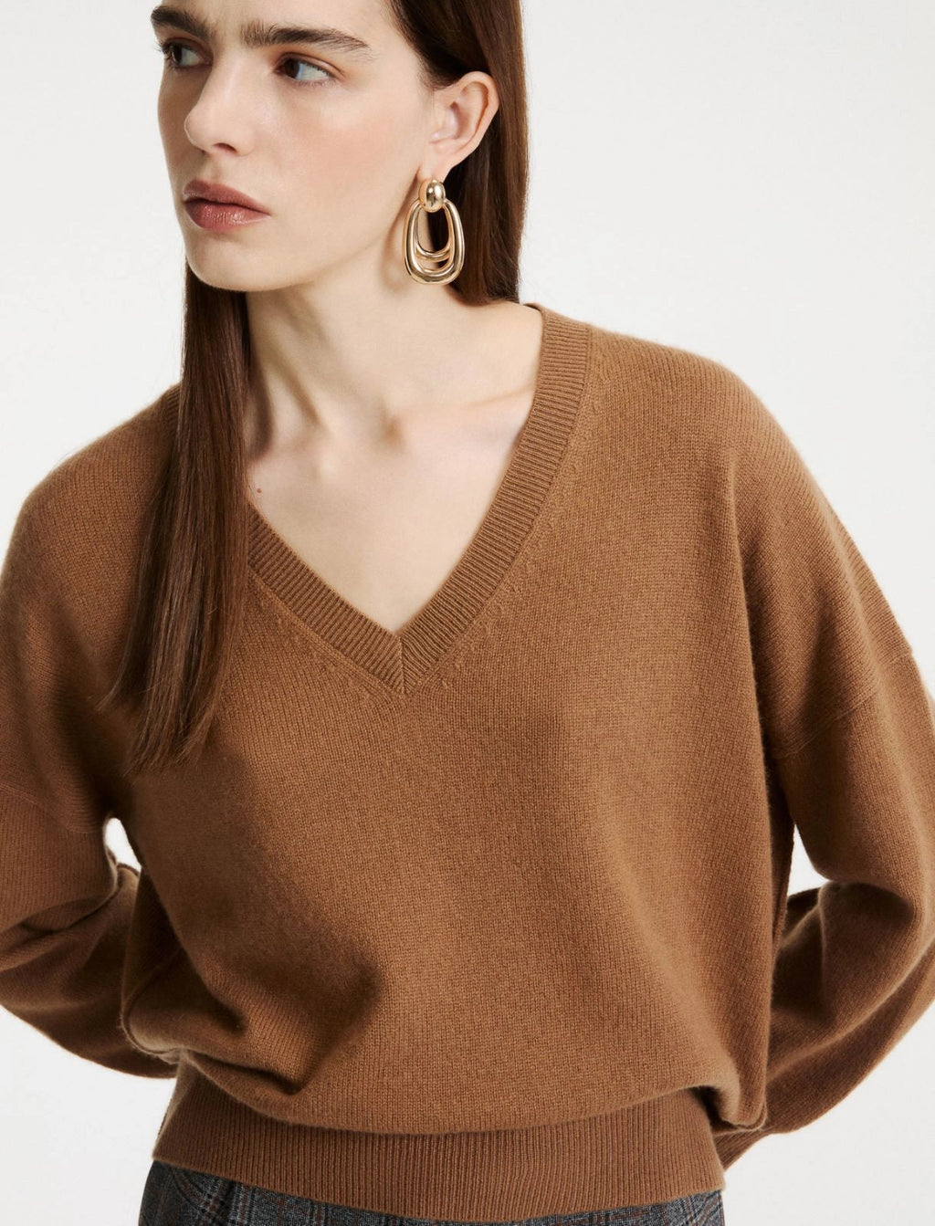 Marella Sport Maglia con collo a V in cashmere e lana MLSEditore AI26 Marella Sport