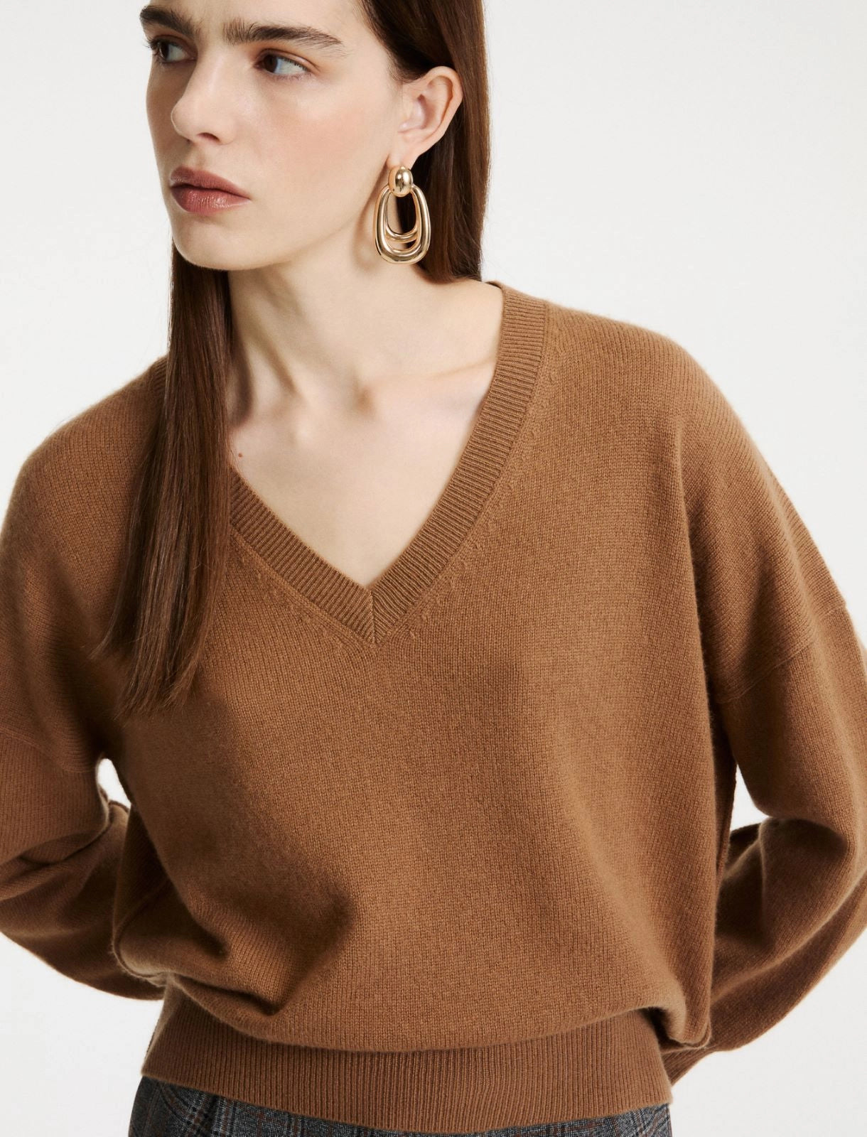 Marella Sport Maglia con collo a V in cashmere e lana MLSEditore AI26 Marella Sport