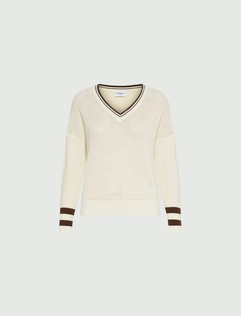 Marella Sport Maglia in cotone con scollo a V MLSFestoso PE26 Marella Sport