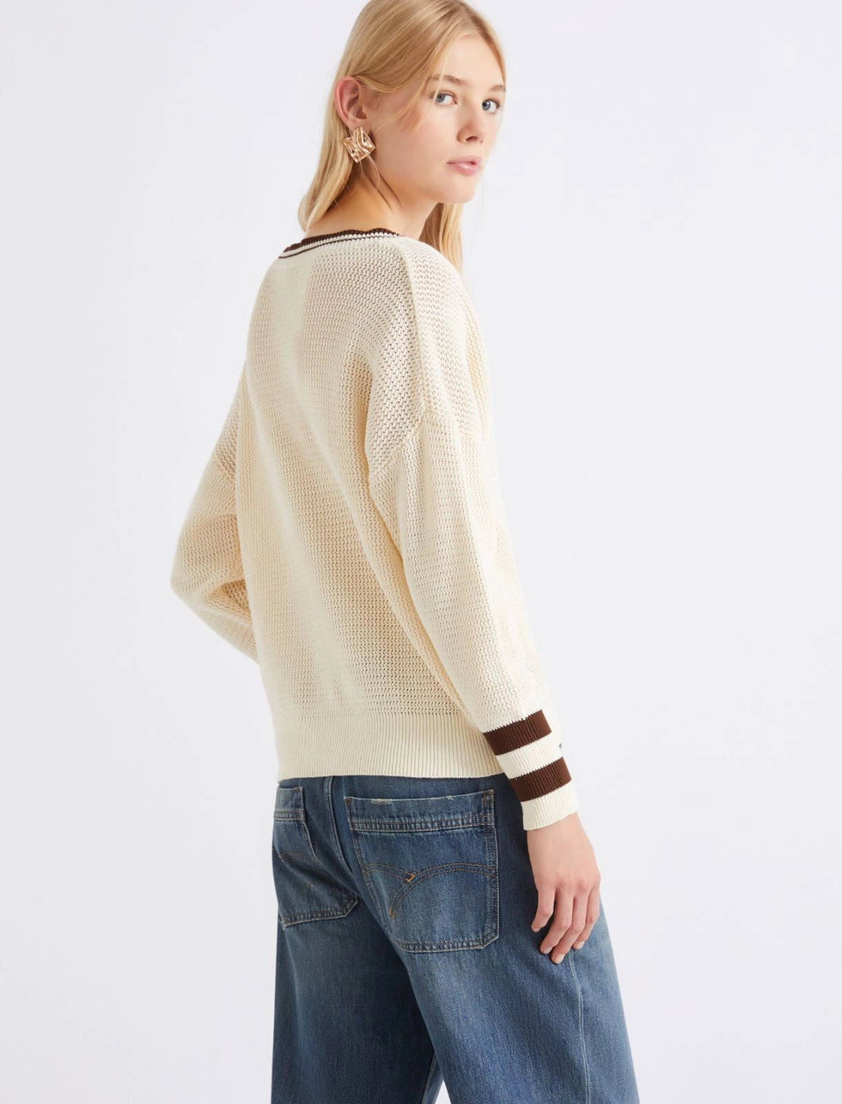 Marella Sport Maglia in cotone con scollo a V MLSFestoso PE26 Marella Sport