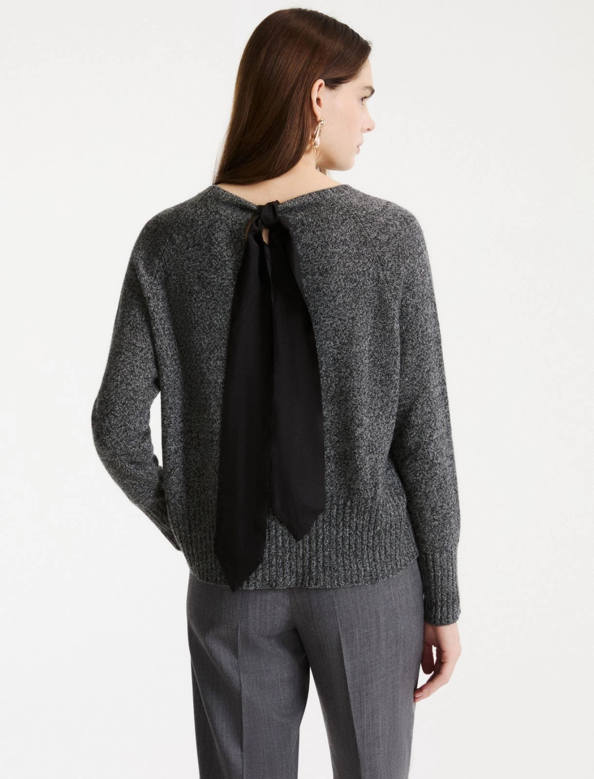 Marella Sport Maglia morbida in cashmere e lana con fusciacac in seta MLSOca AI26 Marella