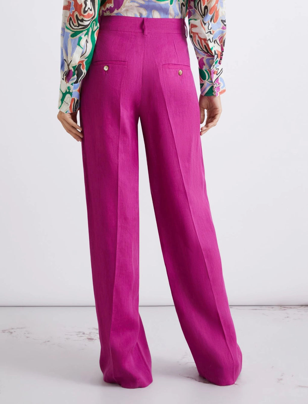 Marella Sport Pantalone dritto in lino MLSSolista PE26 Marella Sport