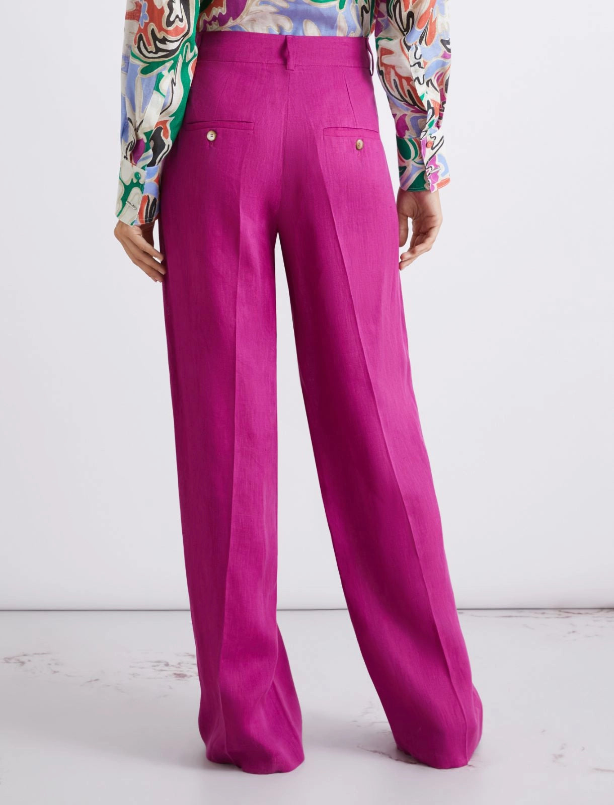 Marella Sport Pantalone dritto in lino MLSSolista PE26 Marella Sport