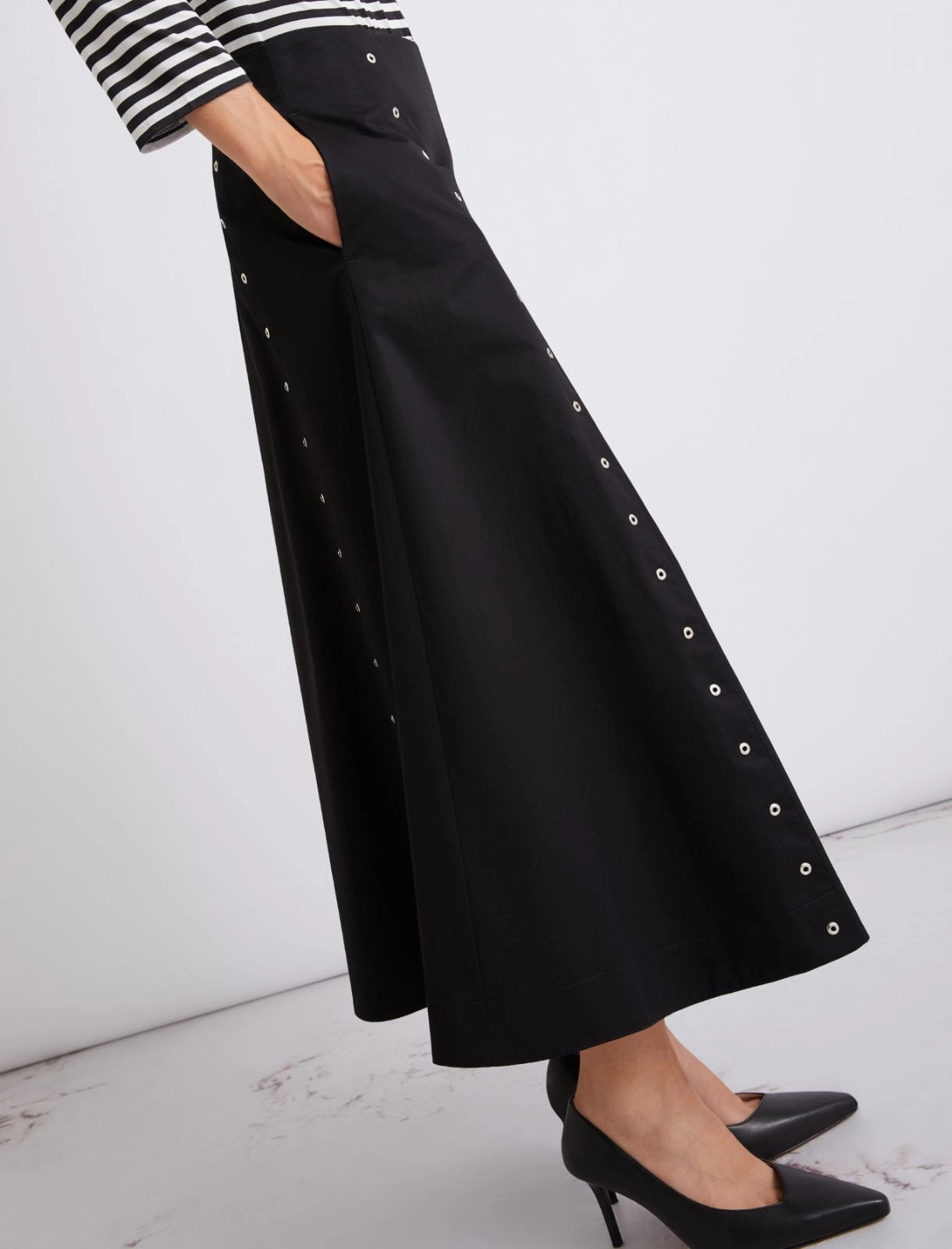 Marella Sport  Gonna svasata in gabardina di cotone MLSTalamo PE26 Marella Sport