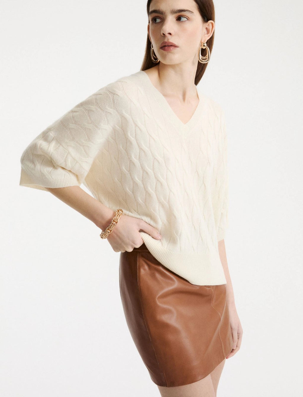 Marella Sport Maglia a trecce in cashmere MLSVespa AI26 Marella Sport