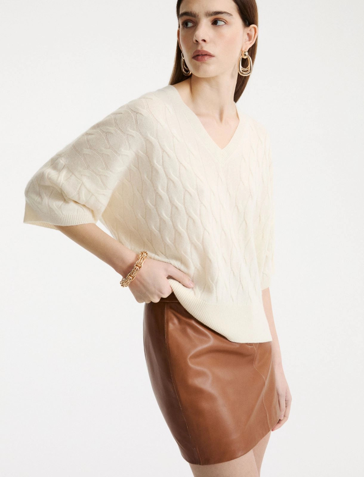 Marella Sport Maglia a trecce in cashmere MLSVespa AI26 Marella Sport