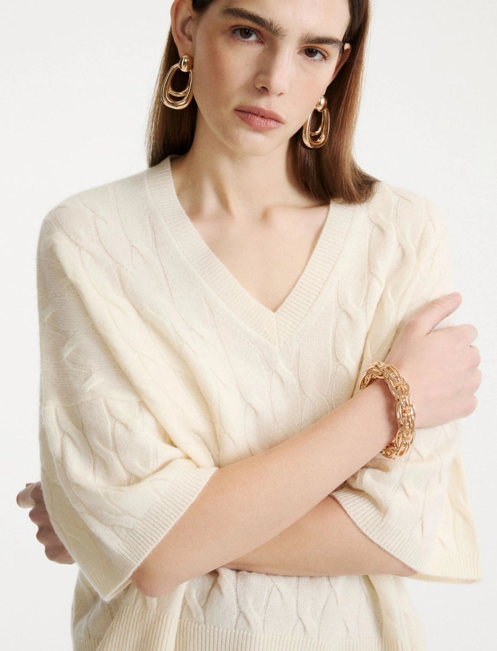 Marella Sport Maglia a trecce in cashmere MLSVespa AI26 Marella Sport
