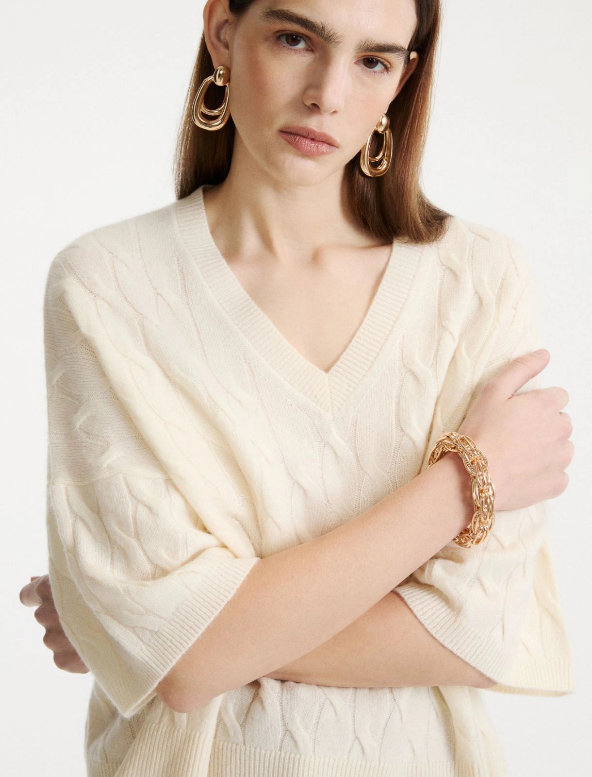 Marella Sport Maglia a trecce in cashmere MLSVespa AI26 Marella Sport